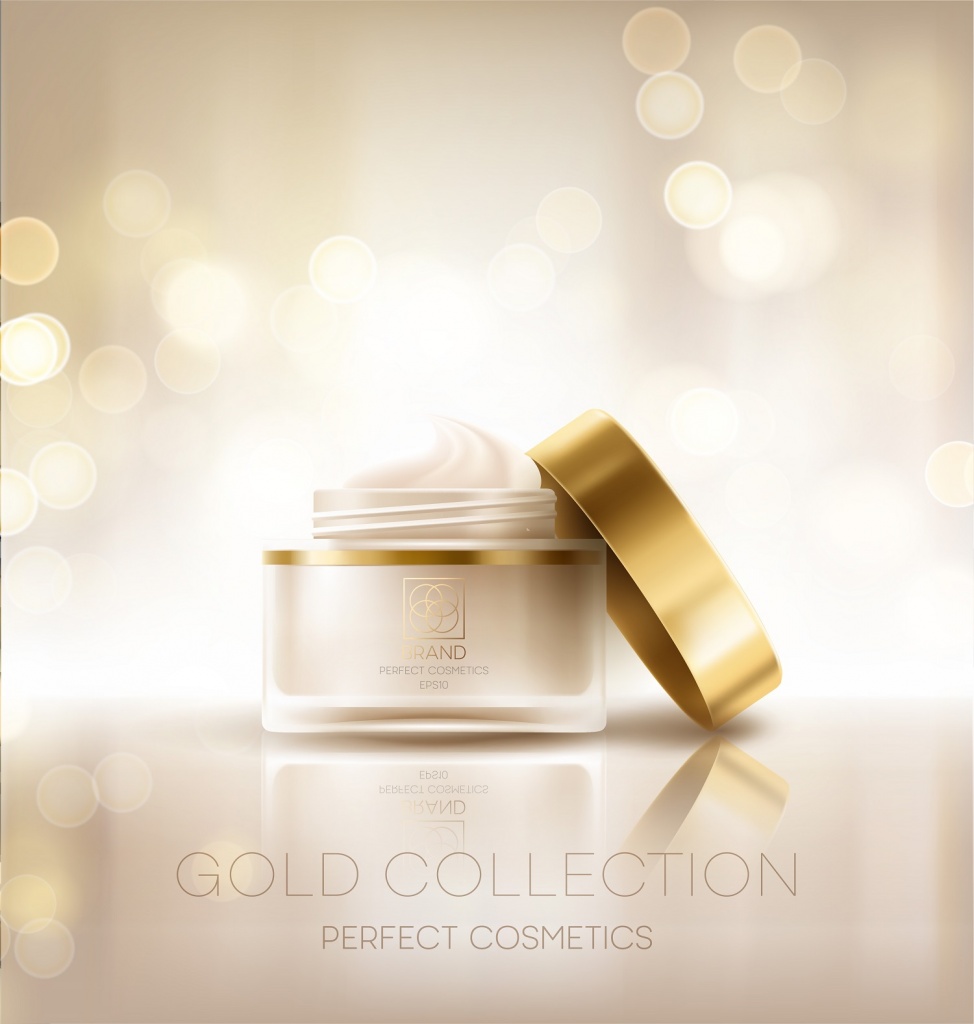 Intensive day cream with nanogold nanotechnatura concept